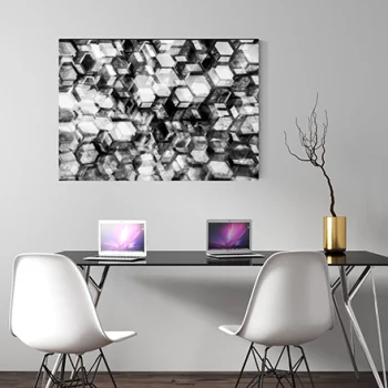 abstrakte-fotokunst-schwarzweiss-modern-homeoffice-schreibtisch